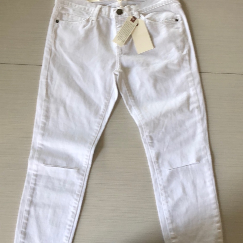 NWT Current Elliot the stiletto jeans white sz 27